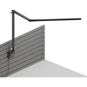 Z-Bar LED 2.5 inch Metallic Black Slatwall Mount Desk Lamp Wall Light